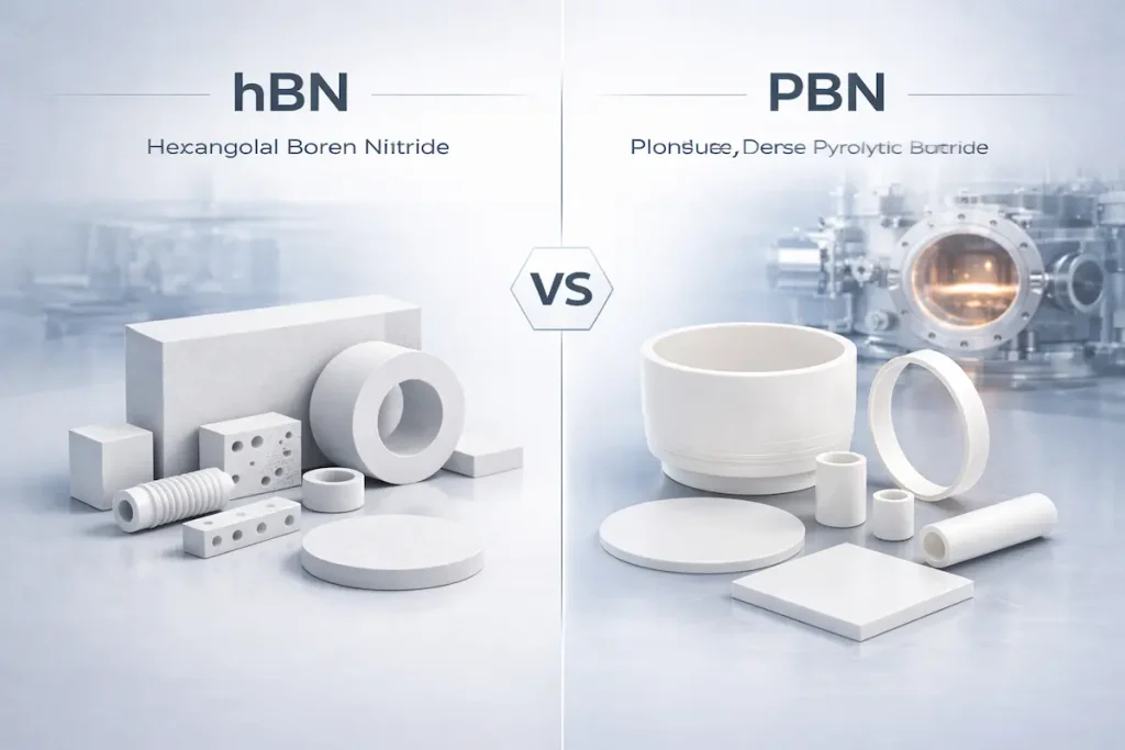 Hexagonal boron nitride vs pyrolytic boron nitride comparison for advanced ceramic engineering applications