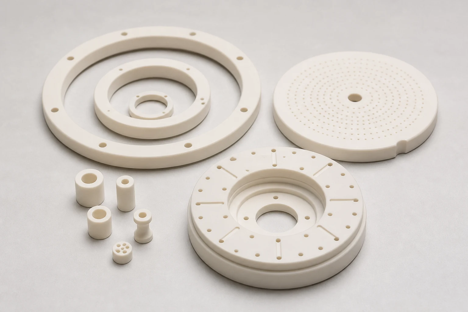 Custom machined ceramic components