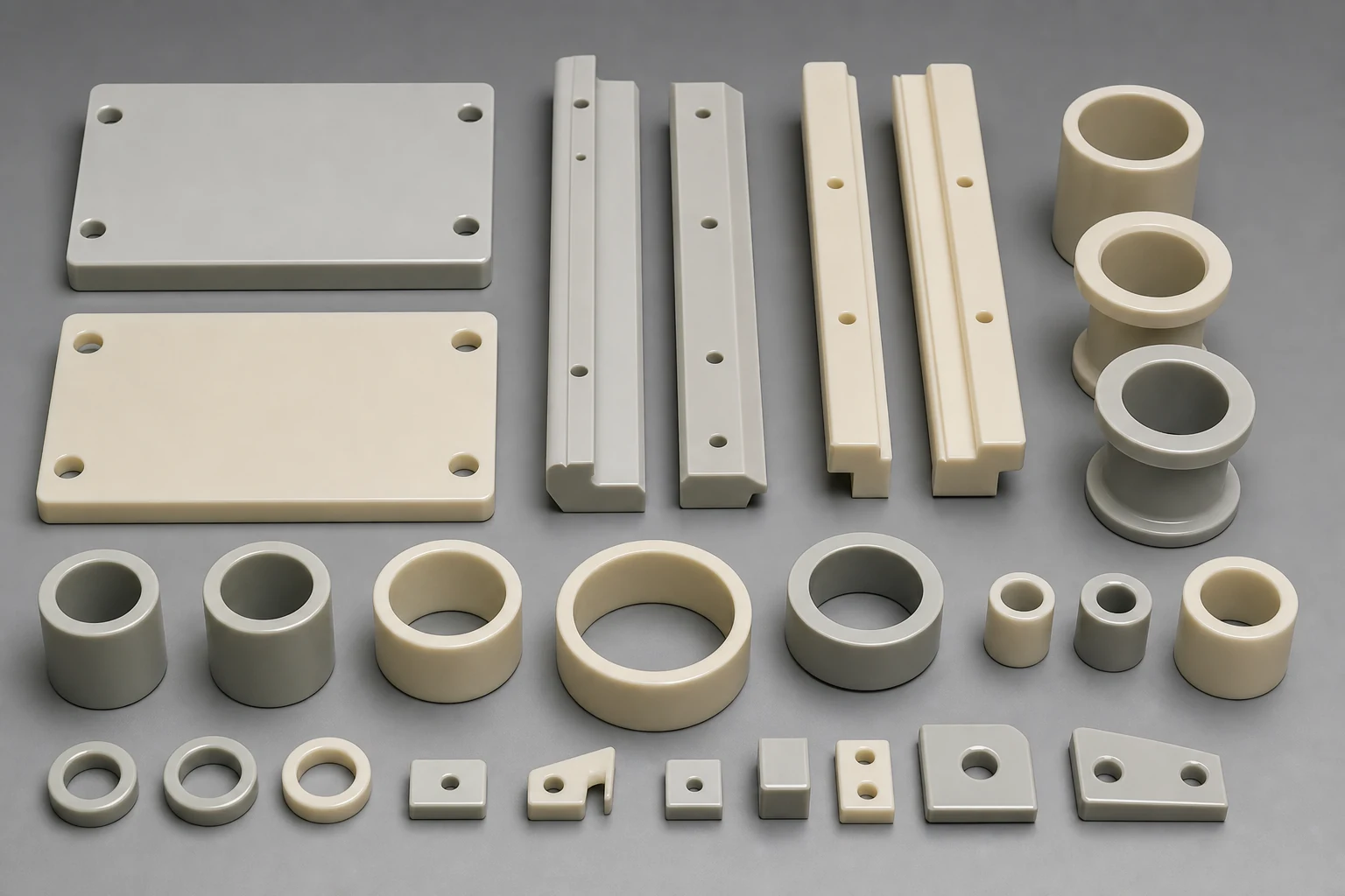 Zirconia and advanced ceramic flat components