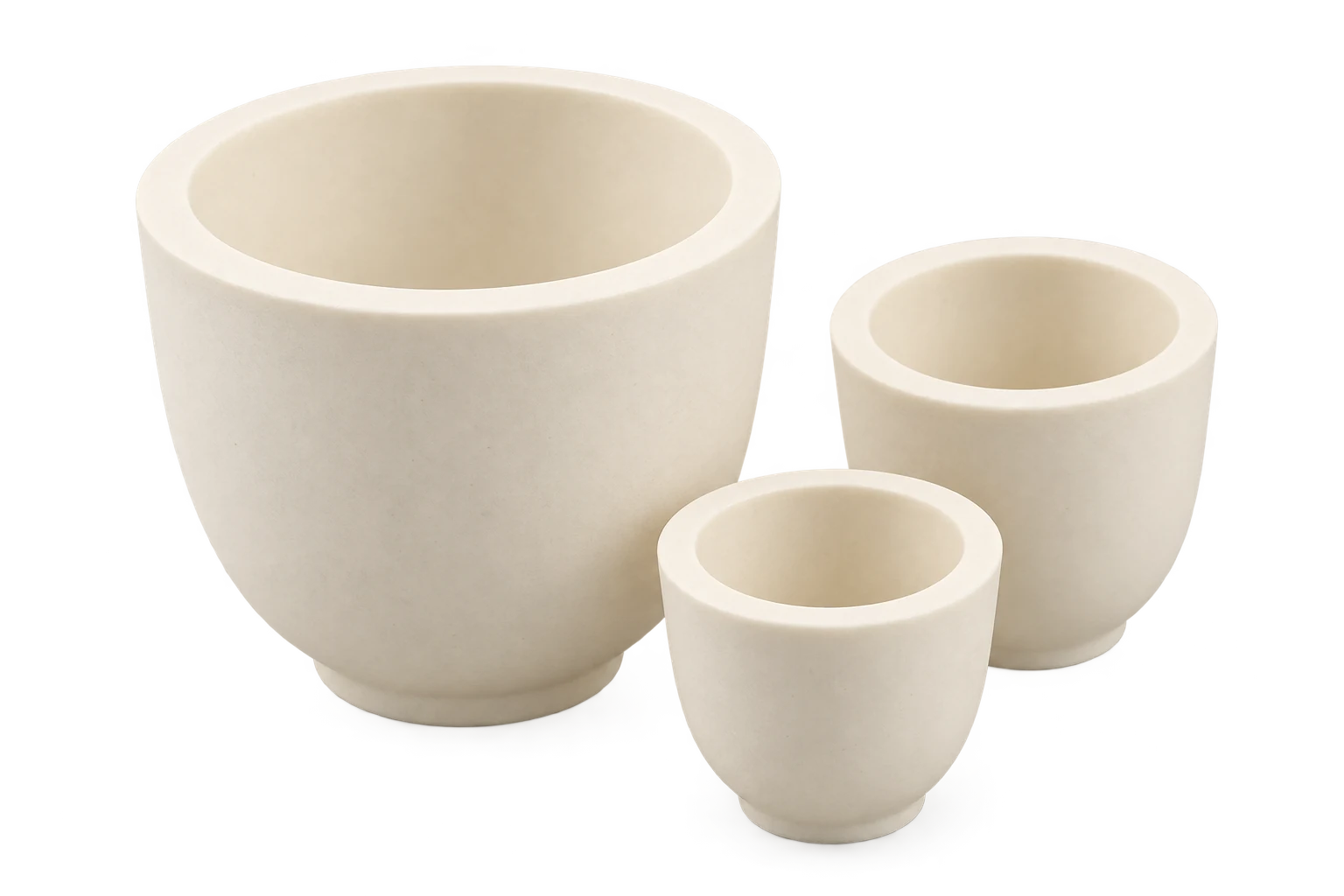 Boron Nitride ceramic crucibles example